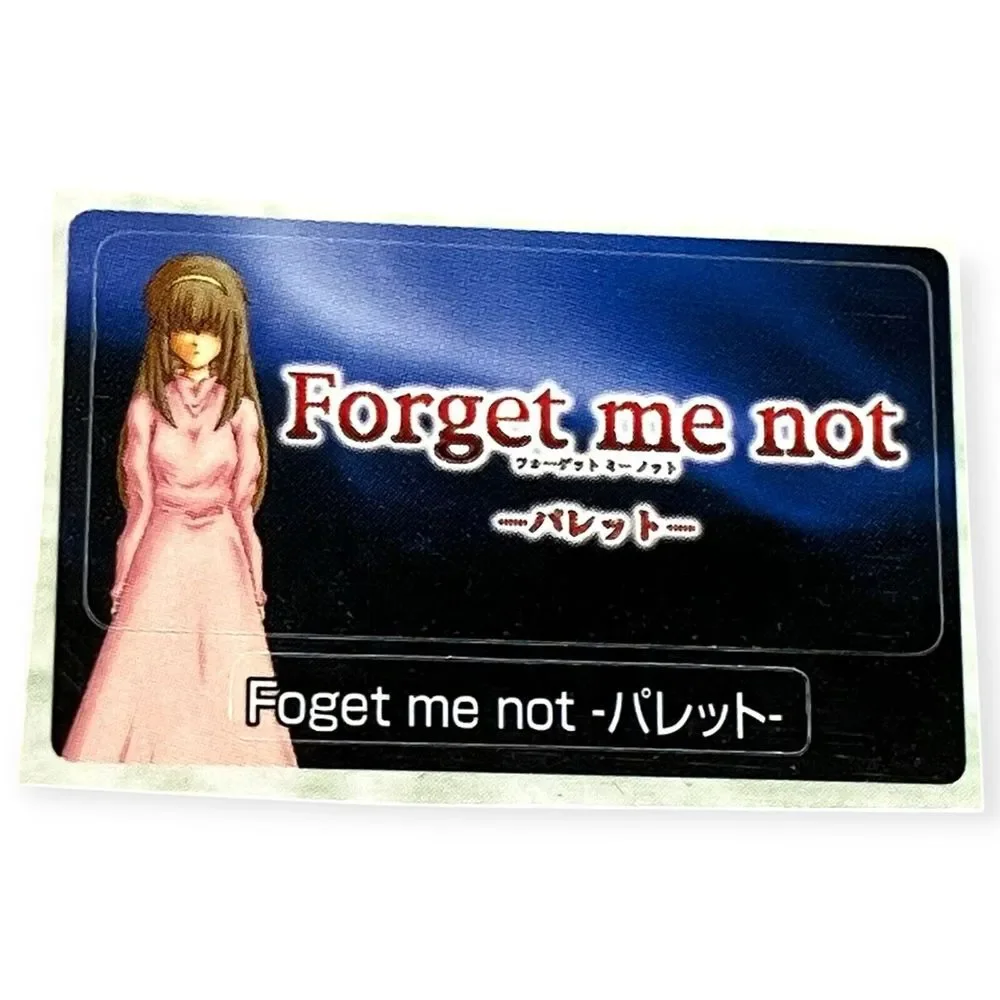 Sony PlayStation 1 PS1 Forget Me Not Rare Horror Official Memory Card Sticker